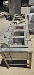 Used Commercial Cooker and Fryer - Stainless Steel - 3