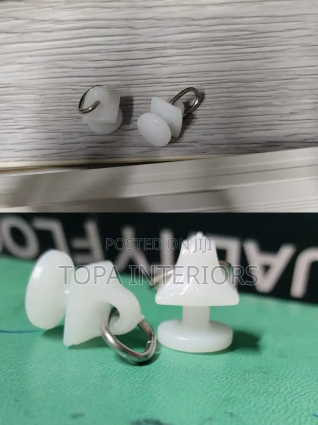 Modern Curtain Rail Fittings White Curtain Runners - 1