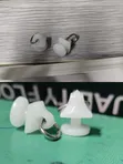 Modern Curtain Rail Fittings White Curtain Runners - 1