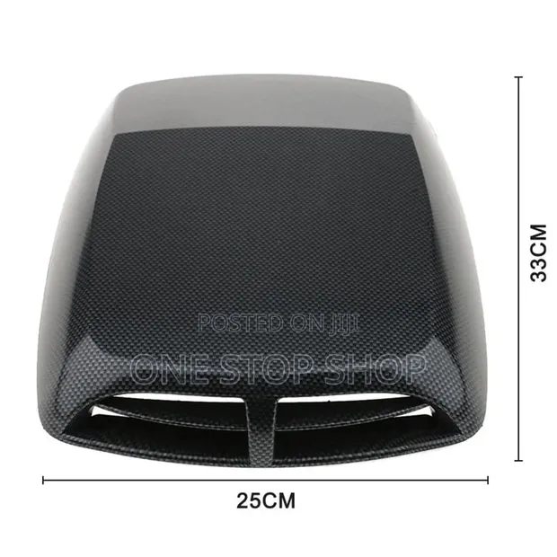 Universal Decorative Car Hood Scoop (Carbon Fiber Pattern, 33x25cm) - 1