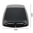 Universal Decorative Car Hood Scoop (Carbon Fiber Pattern, 33x25cm) - 1