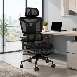 Executive Black Mesh Orthopedic Office Chairs