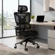 Executive Black Mesh Orthopedic Office Chairs - 1