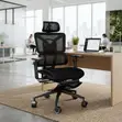 Executive Black Mesh Orthopedic Office Chairs - 5