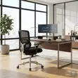 Adjustable Orthopedic Black Fabric Office Chair - 2