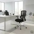 Adjustable Orthopedic Black Fabric Office Chair - 4