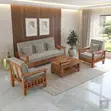Five Seater Mahogany Office Sofa Set - 2