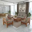 Five Seater Mahogany Office Sofa Set - 3
