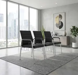 Modern Office Visitor Chairs - Black