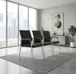 Modern Office Visitor Chairs - Black - 1