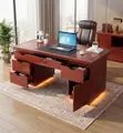 1200mm Brown Executive Home Office Desk - 2