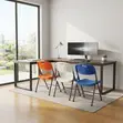 Plastic Armless Foldable Outdoor Office Chair - 5