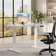 Smartened Electric Adjustable Height Desk 1.8M White - 1