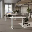 Smartened Electric Adjustable Height Desk 1.8M White - 3