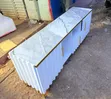 Executive White TV Stand with Marble Top - 2
