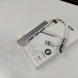 4-Port USB 3.0 Hub - High-Speed Data Transfer