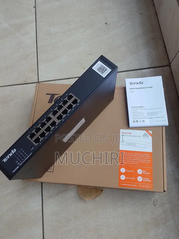Tenda 16-Port Cloud Managed PoE Switch (250W) - 1