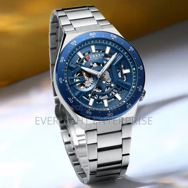 Curren Automatic Skeleton Dial Watch - 1