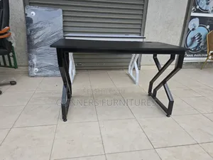 Black Metallic Frame Office Desk - 1.2m