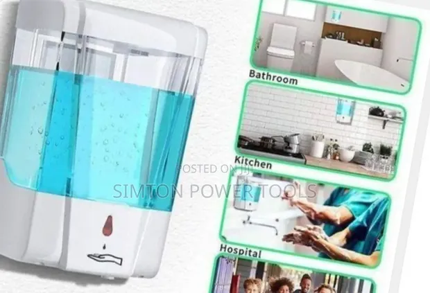 Wall-Mounted Automatic Hand Sanitizer/Soap Dispenser (700ml) - 1