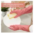 1 Pair Reusable Latex Household Cleaning Gloves - 3