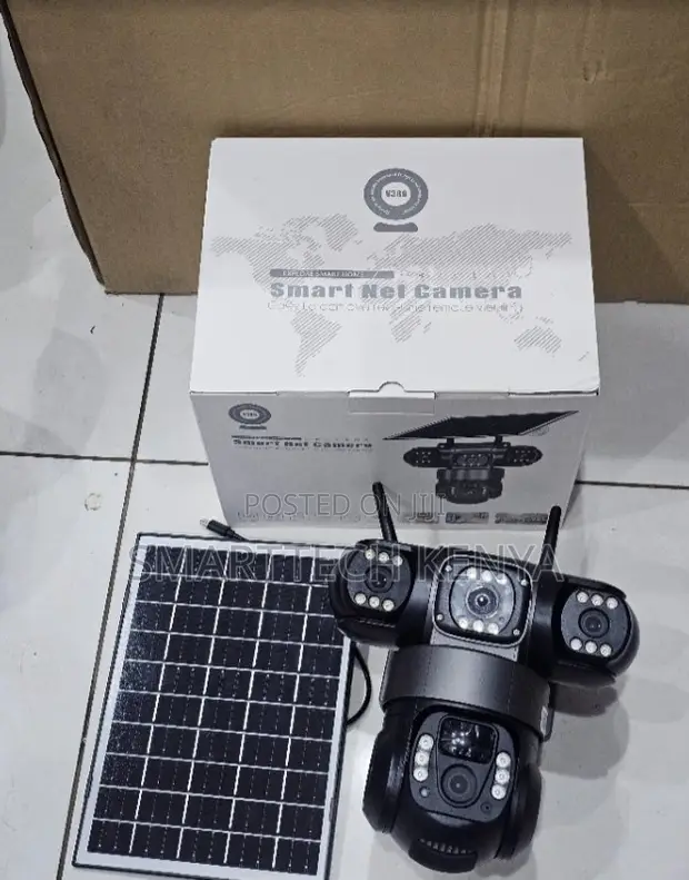 Outdoor 4G Solar Triple Lens Wireless CCTV Camera - 1