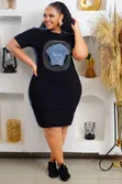 T-Shirt Dress - Cotton Track Material - 3