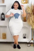 T-Shirt Dress - Cotton Track Material - 4