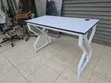 White Metallic Frame Office Desk - 2