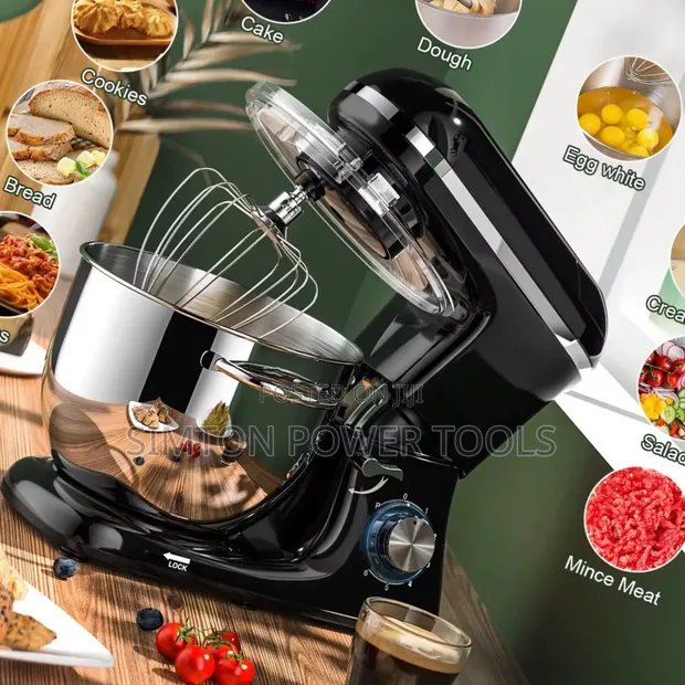 REKI 6L Heavy Duty Commercial Stand Mixer, 1500W - 1