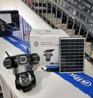 4G Solar CCTV Camera with Triple Lens 360° View