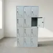 12-Door Metallic Locker Cabinet - 1