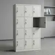 12-Door Metallic Locker Cabinet - 3