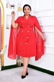 Power Cape Blazer Dress - 2