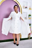 Power Cape Blazer Dress - 4