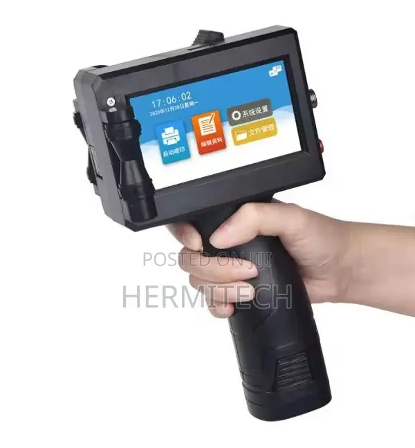 Portable 12.7mm Inkjet Printer with Fast Dry Ink & LCD Touch - 1