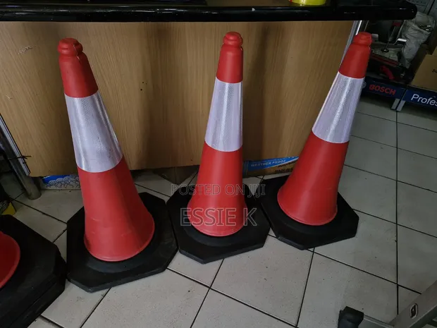 75cm PVC Reflective Traffic Cones - 1