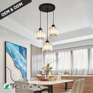 LED Chandelier Pendant Light with Clear Glass Shade