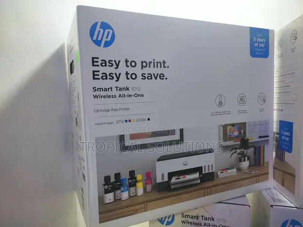 HP Smart Tank 670 All-in-One Printer with Duplex Printing - 1