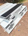TV Stand with Black Top and LED Lights - 2