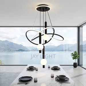 Black Iron LED Ceiling Chandelier Pendant Lamp