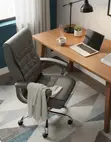 Premium Grey Leather Boss Office Chair - 3