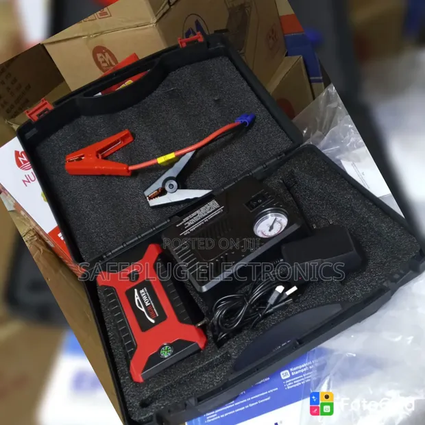 Car Battery Jump Starter Kit - Compact Emergency Power Booster - 1