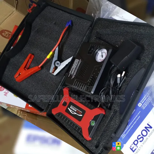 Portable Car Jump Starter Kit - Emergency Vehicle Battery Booster - 1