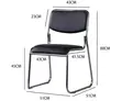 Black Catalina Visitors Armless Chair - 2