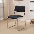 Black Catalina Visitors Armless Chair - 4