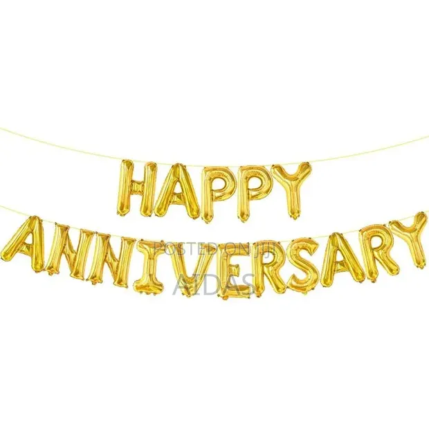 Bango la Foil "Happy Anniversary" - 1
