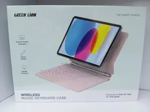 Green Lion Wireless Magic Keyboard Case for iPad 10th Gen (Pink)