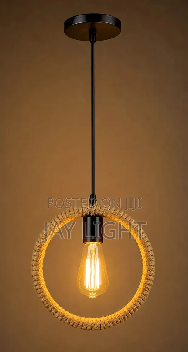 Natural Rattan Woven Hanging Lamp - 1