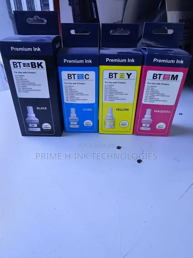 Brother BT500 Ink Refill (Cyan, Magenta, Yellow) - 1